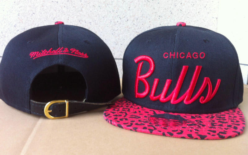Chicago Bulls Navy Snapback Hat 60D 1 0721